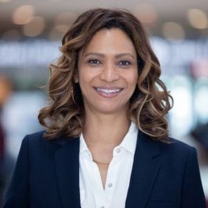 Deborah Flint speaking at Aviation Festival Americas