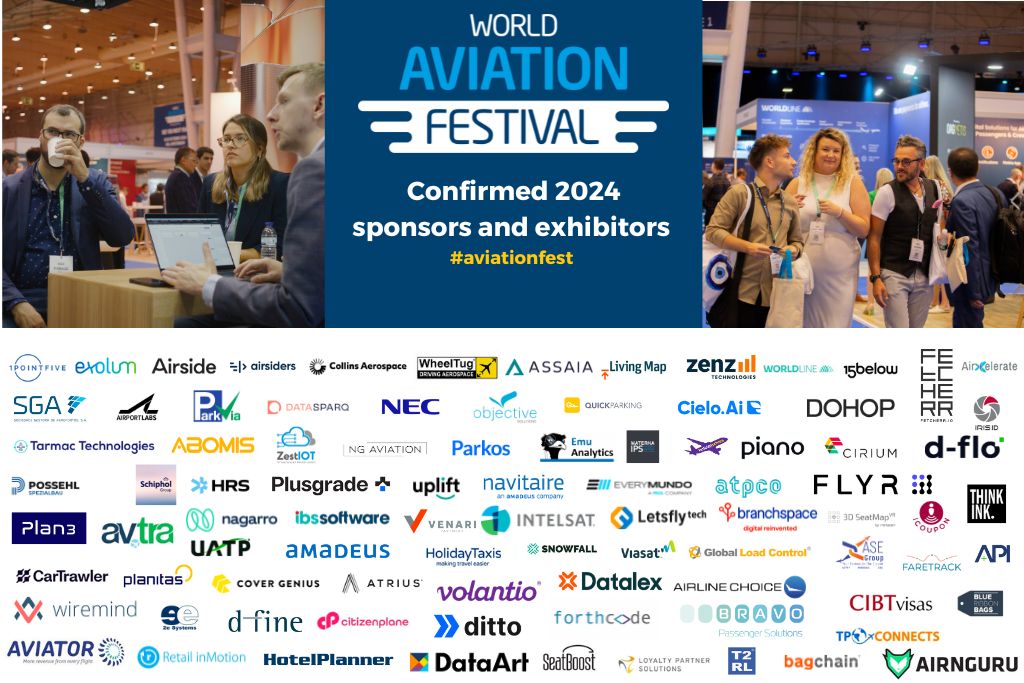 Sponsor and exhibit at World Aviation Festival in Amsterdam