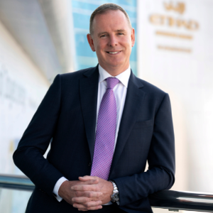 Tony Douglas speaking at World Aviation Festival