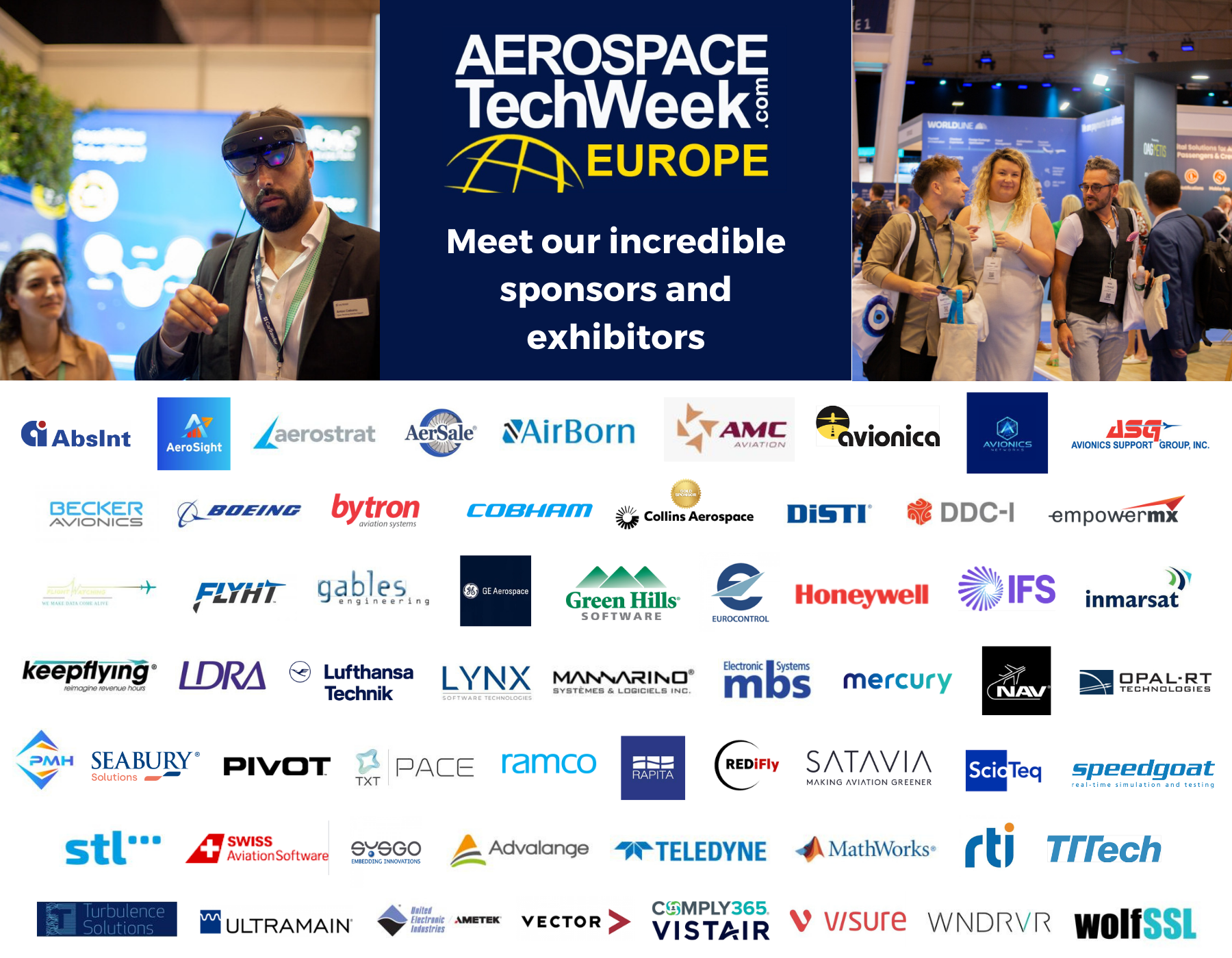 Sponsor and exhibitors at Aerospace Tech Week in Munich