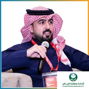 Mohammad Alharbi speaking at Climatech