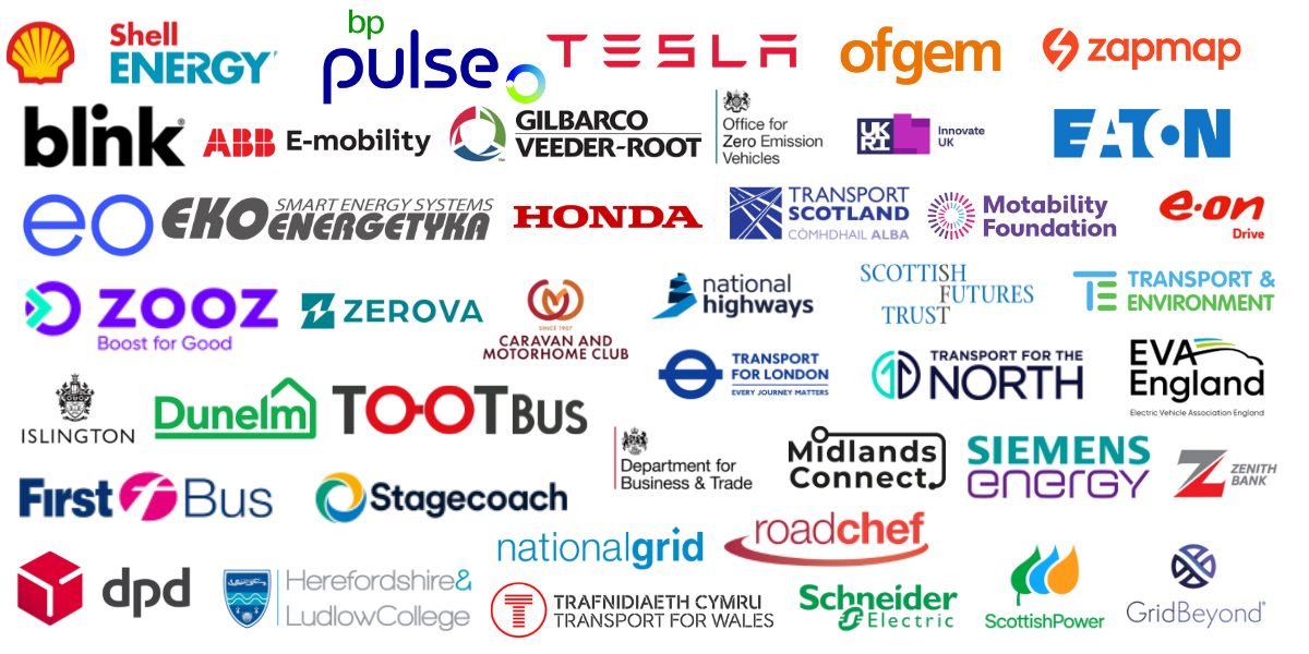 EVCharge Live UK company logos