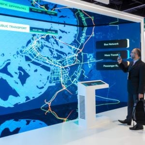 Conference audience focused on future mobility topics