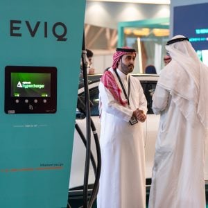 EV charging and mobility technology on the exhibition floor