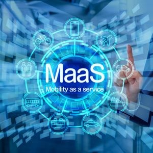 Conference audience discussing future mobility services