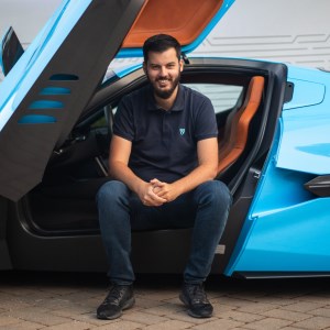 Mate Rimac speaking at MOVE 2025