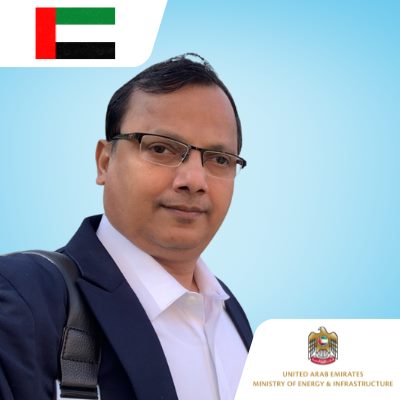 Shuvendu Bose speaking at Solar & Storage Live Middle East