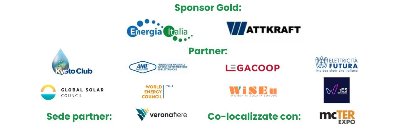 Solar & Storage Live Italia Sponsor and Partners