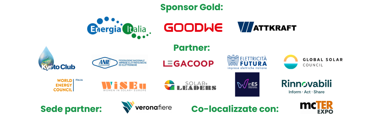 Solar & Storage Live Italia Sponsor and Partners