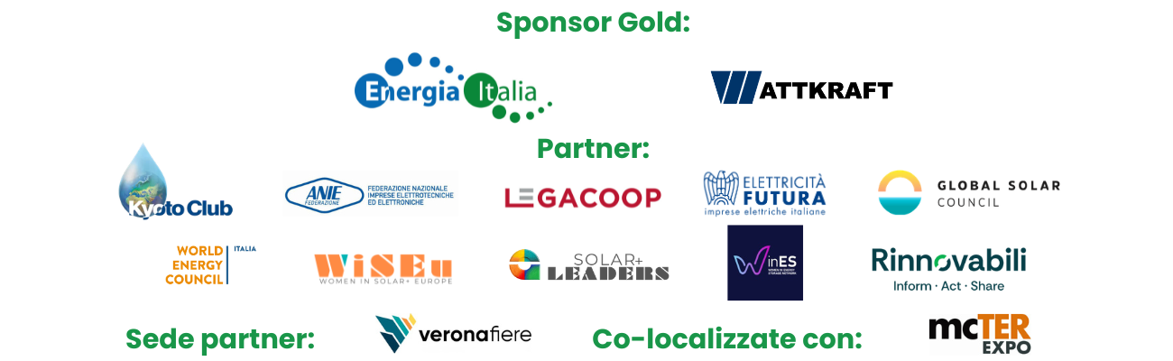 Solar & Storage Live Italia Sponsor and Partners