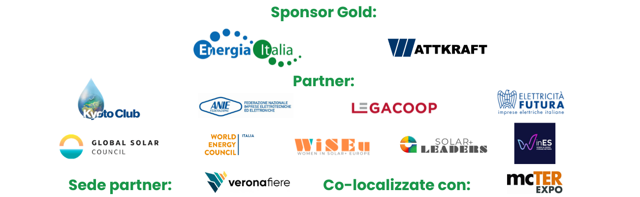 Solar & Storage Live Italia Sponsor and Partners