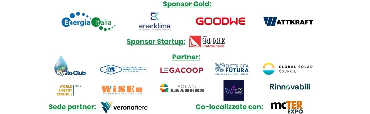 Solar & Storage Live Italia Sponsor and Partners