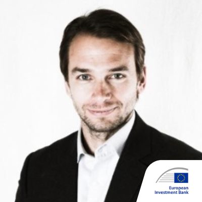 Grégoire Chauvière le Drian speaking at Solar & Storage Live