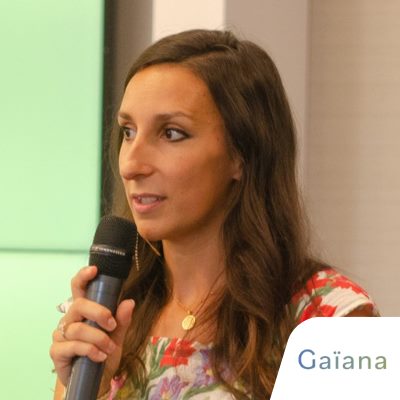 Myriam Beaupied speaking at Solar & Storage Live