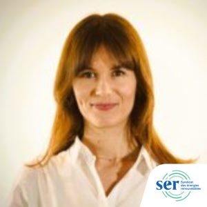 Salomé Durand speaking at Solar & Storage Live