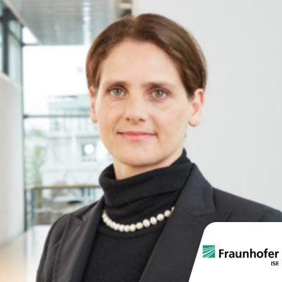 Anna Heimsath speaking at Solar & Storage Live