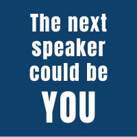 The Next Speaker Could Be You — Zoom in on what matters!, , -/-